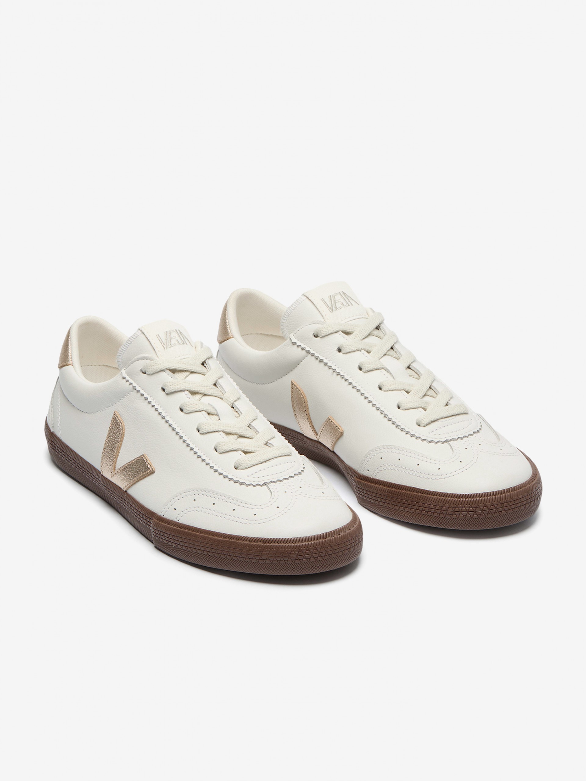 Zapatillas VEJA Volley Blancas y Doradas