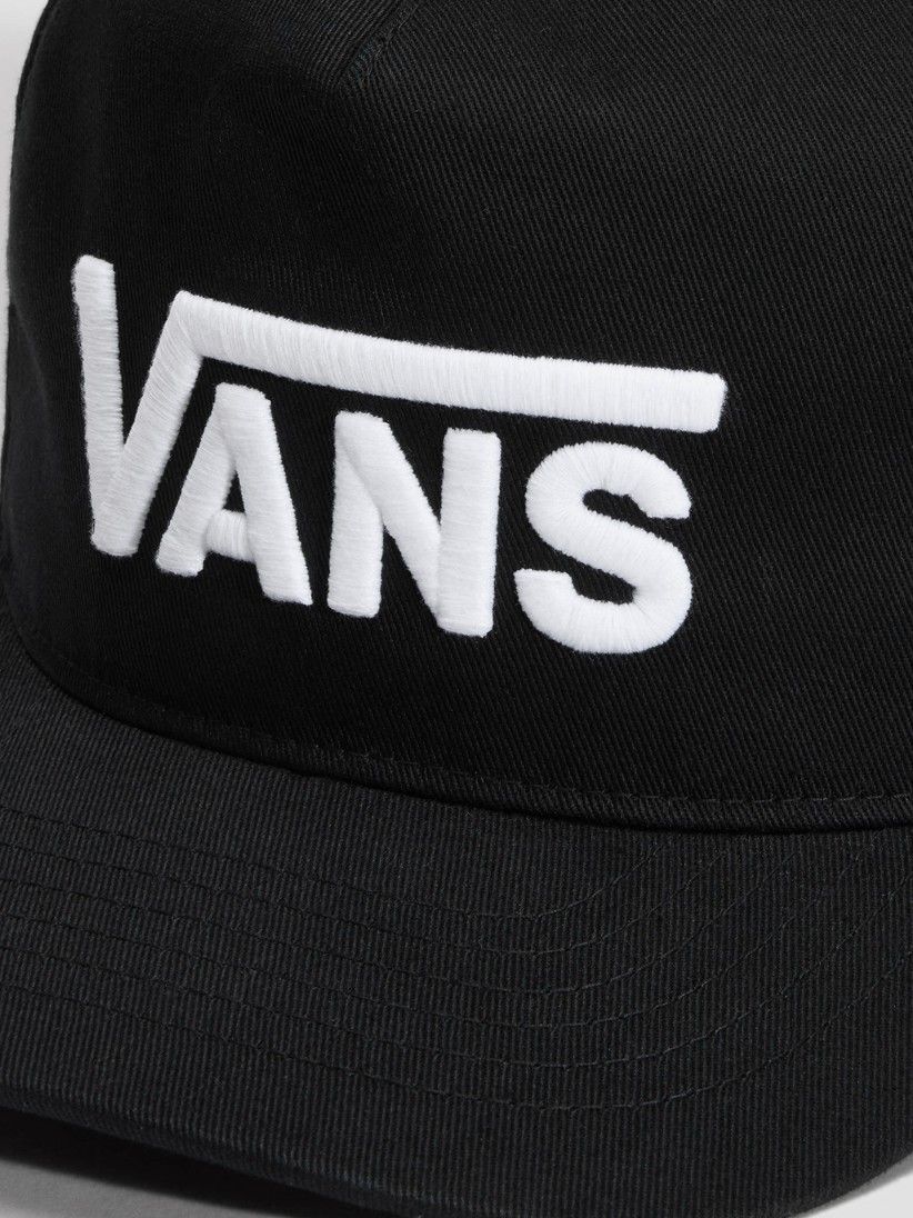 Bon� Vans Drop V Logo Snapback Preto