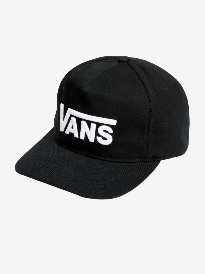 Bon� Vans Drop V Logo Snapback Preto