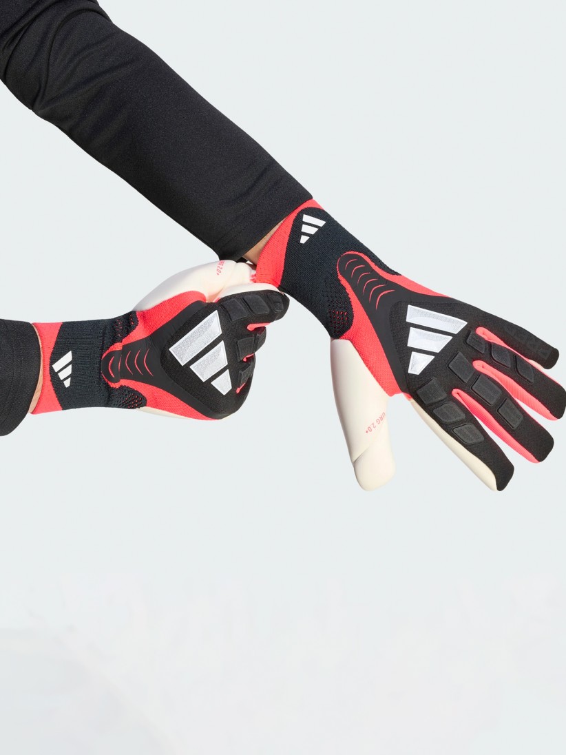 Adidas Predator Pro Black and Pink Goalkeeper Gloves