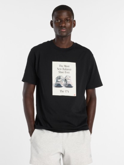 Camiseta New Balance 574 Ad Negra
