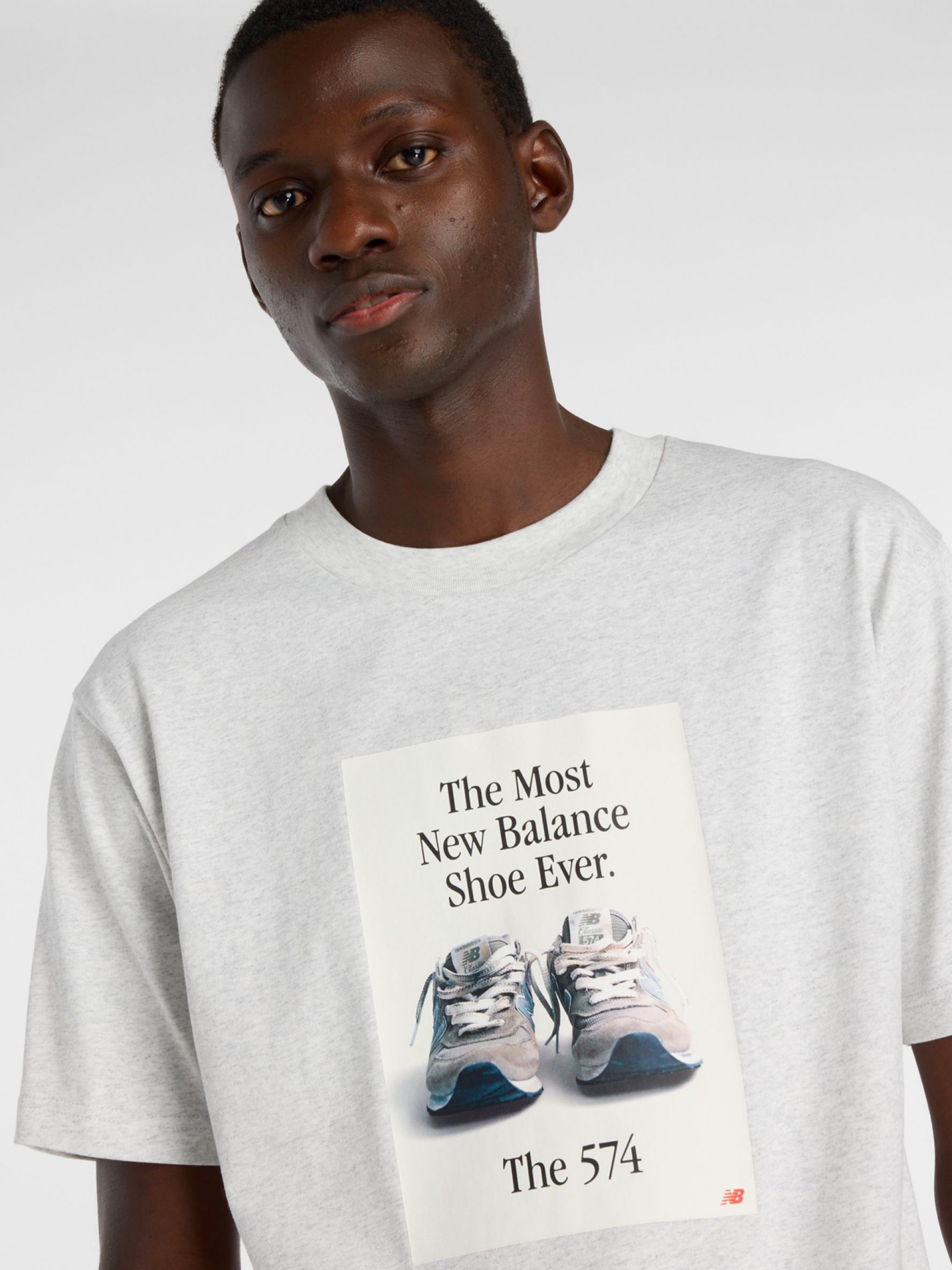 T-shirt New Balance 574 Ad Cinzenta