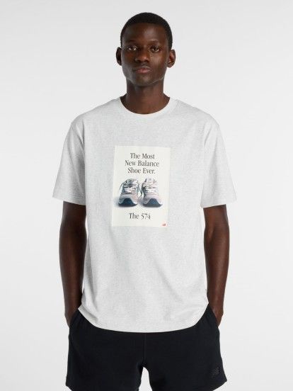 Camiseta New Balance 574 Ad Gris