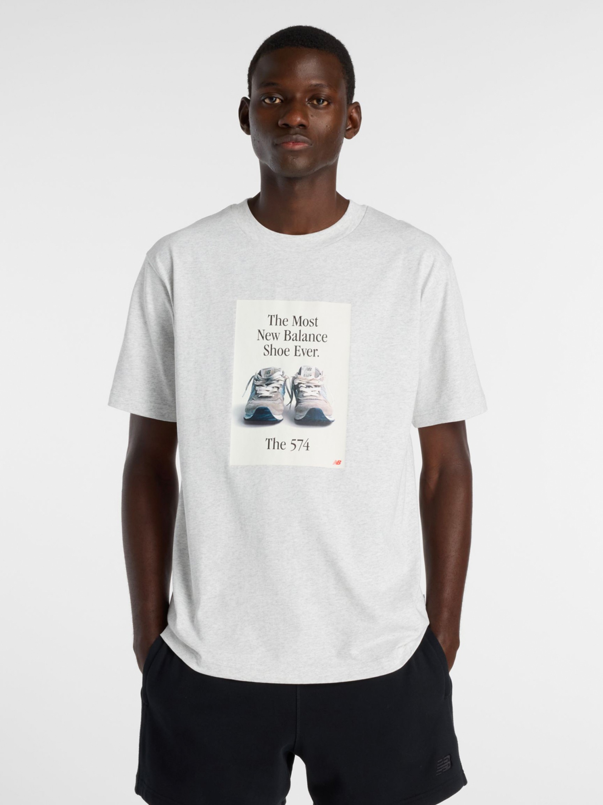 T-shirt New Balance 574 Ad Cinzenta