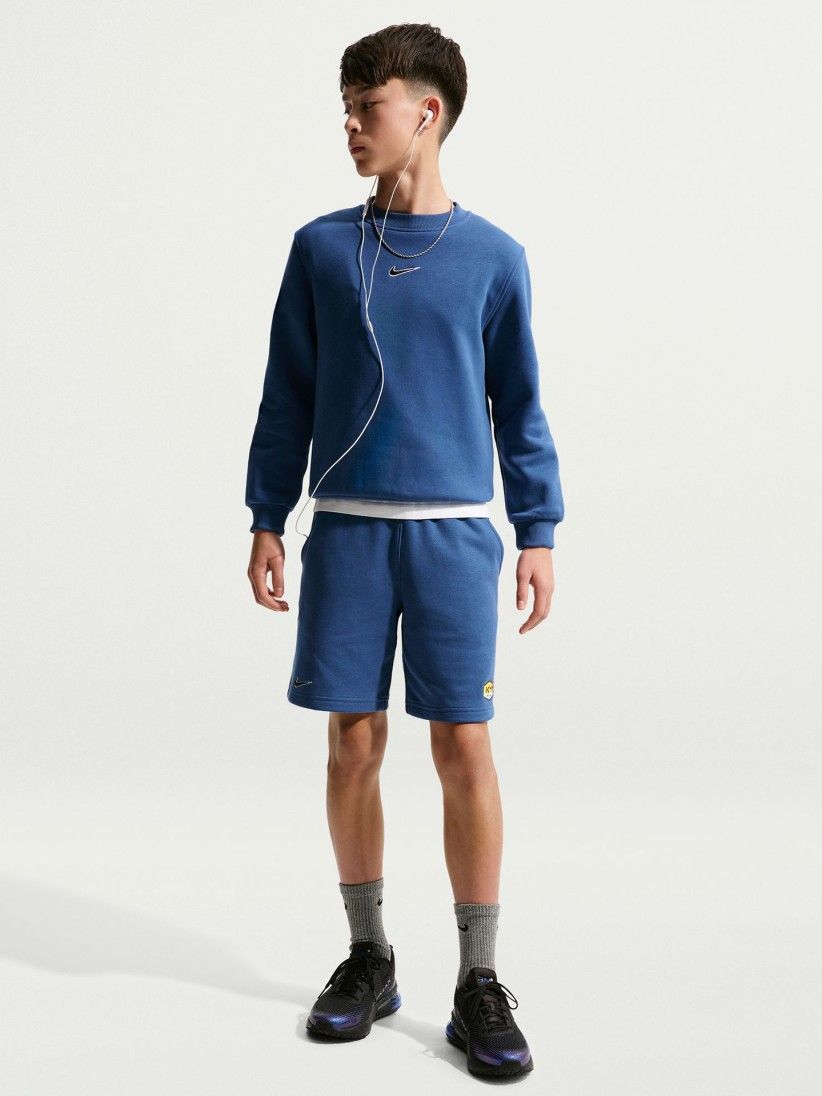 Cal��es de Futebol Nike Kylian Mbapp� Club Fleece J�nior Azuis