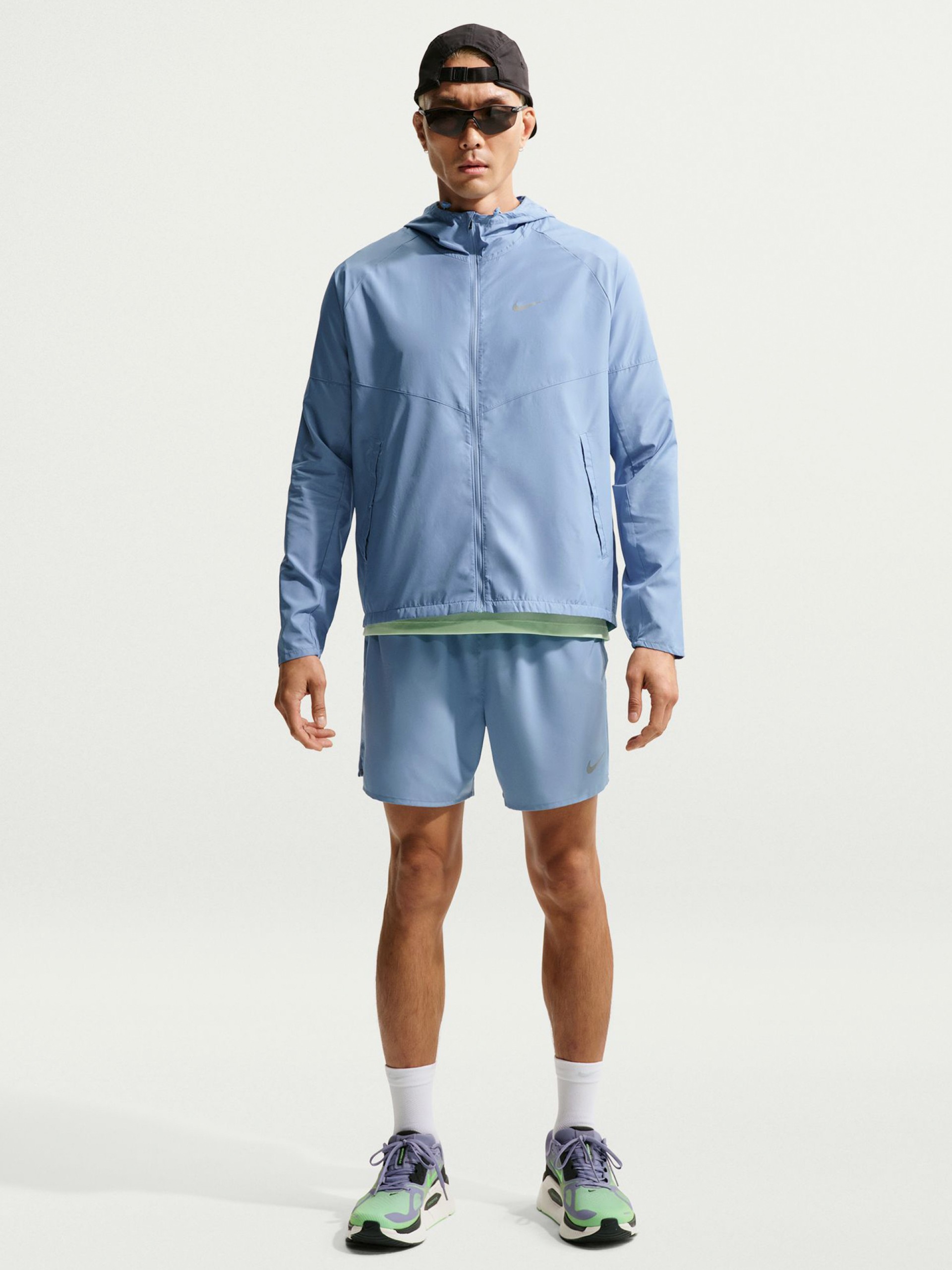 Calções de Running Nike Dri-FIT Challenger 13cm Azuis Para Homem