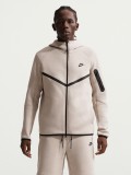Nike Tech Fleece Windrunner Beige and Black Hooded Jacket For Men