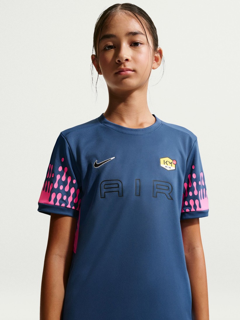 Nike Dri-FIT Kylian Mbapp� Junior Blue Football T-shirt