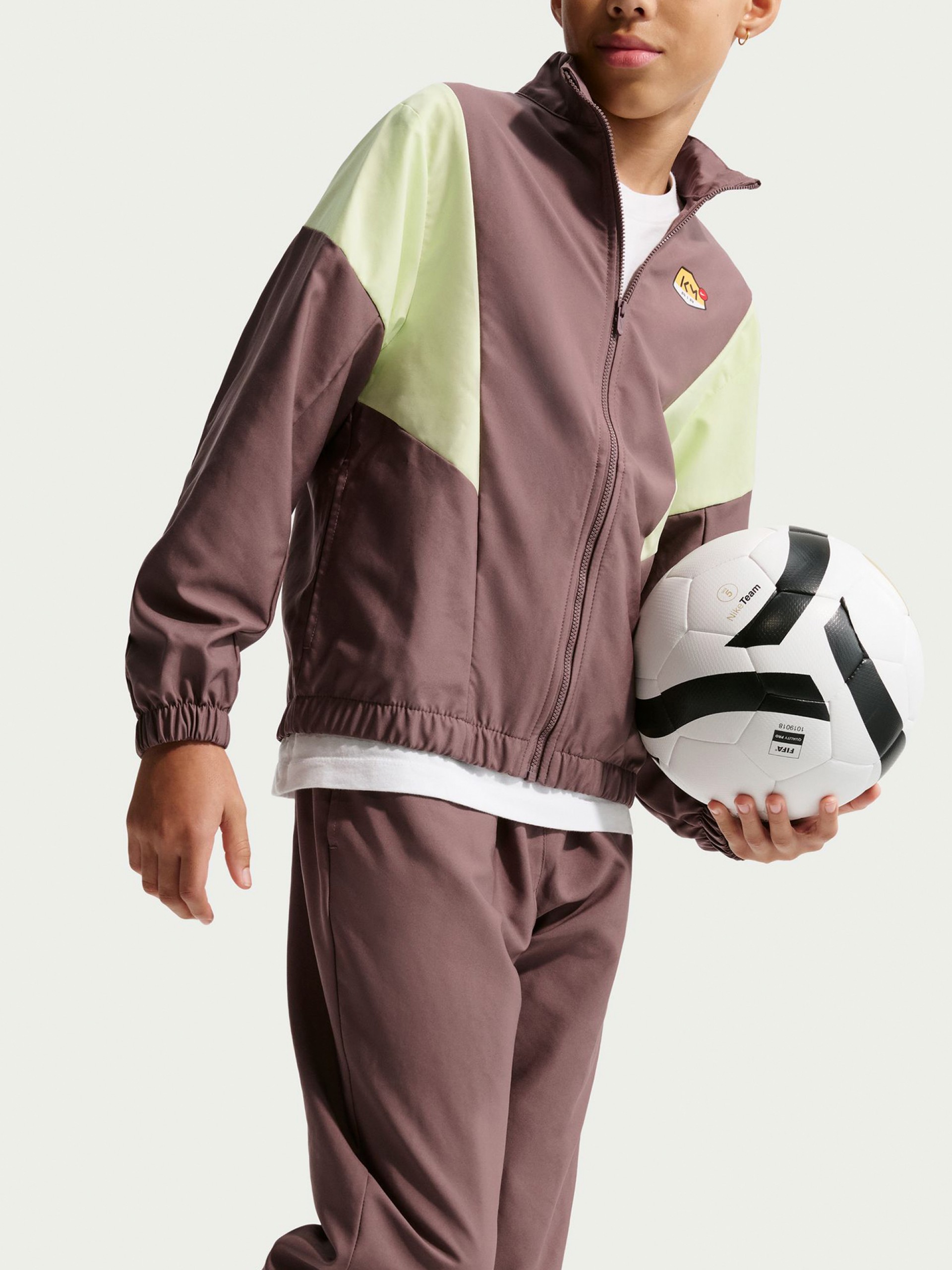 Chándal de Fútbol Nike Kylian Mbappé Júnior Marrón