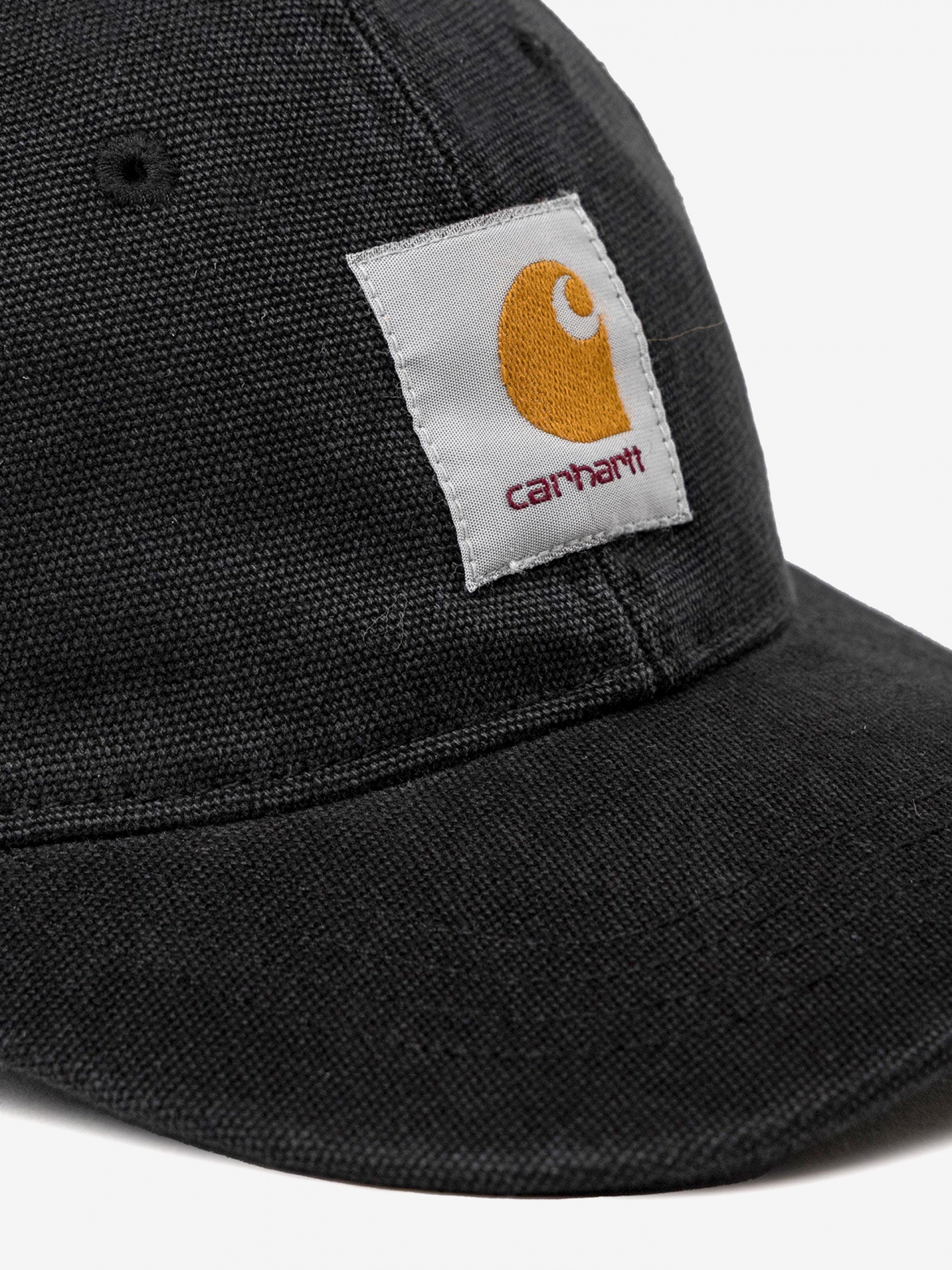 Gorra Carhartt WIP Canvas Stone Washed Negra