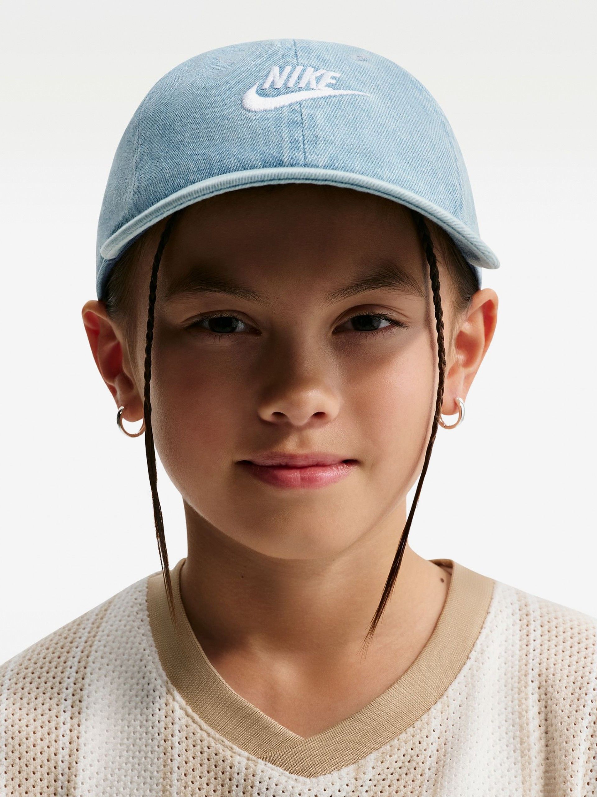 Gorra Vaquera Nike Club Azul Para Niño