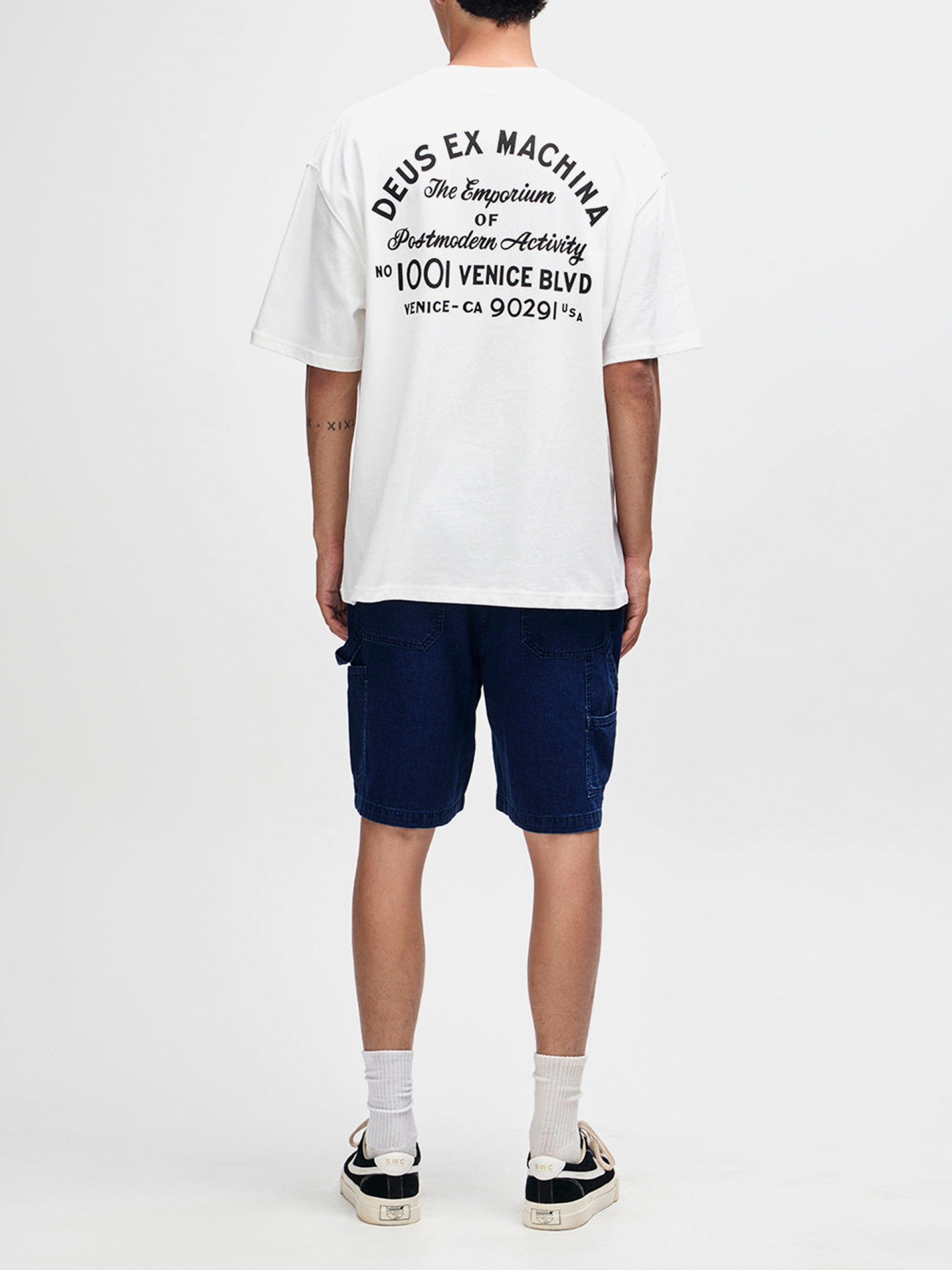 T-shirt Deus Ex Machina Venice Sign Branca