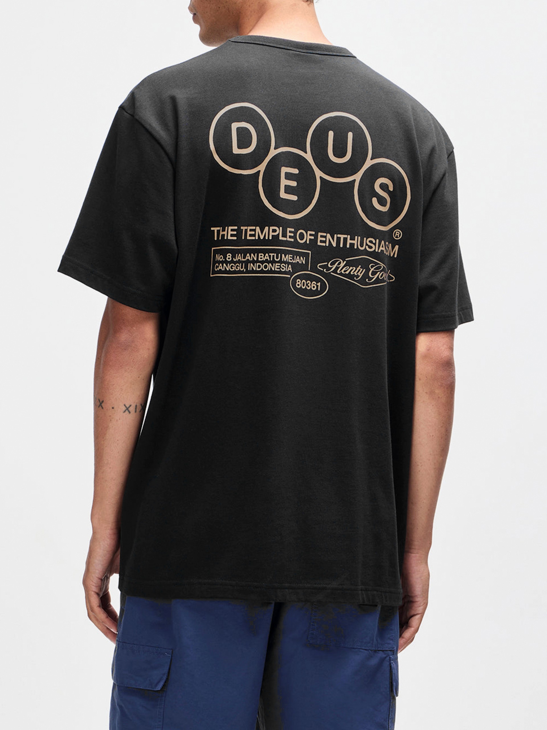 T-shirt Deus Ex Machina Mechanism Preta