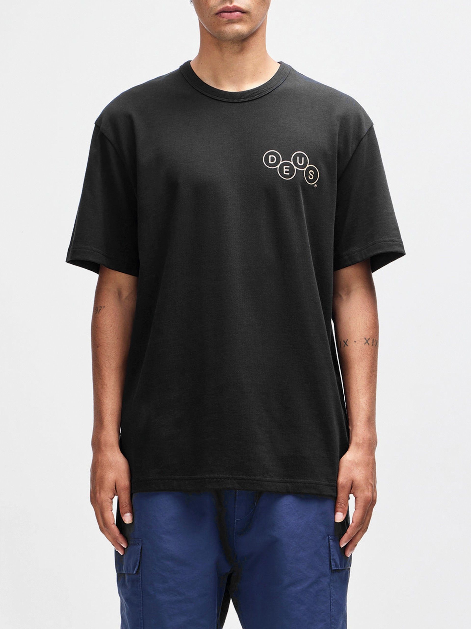 T-shirt Deus Ex Machina Mechanism Preta