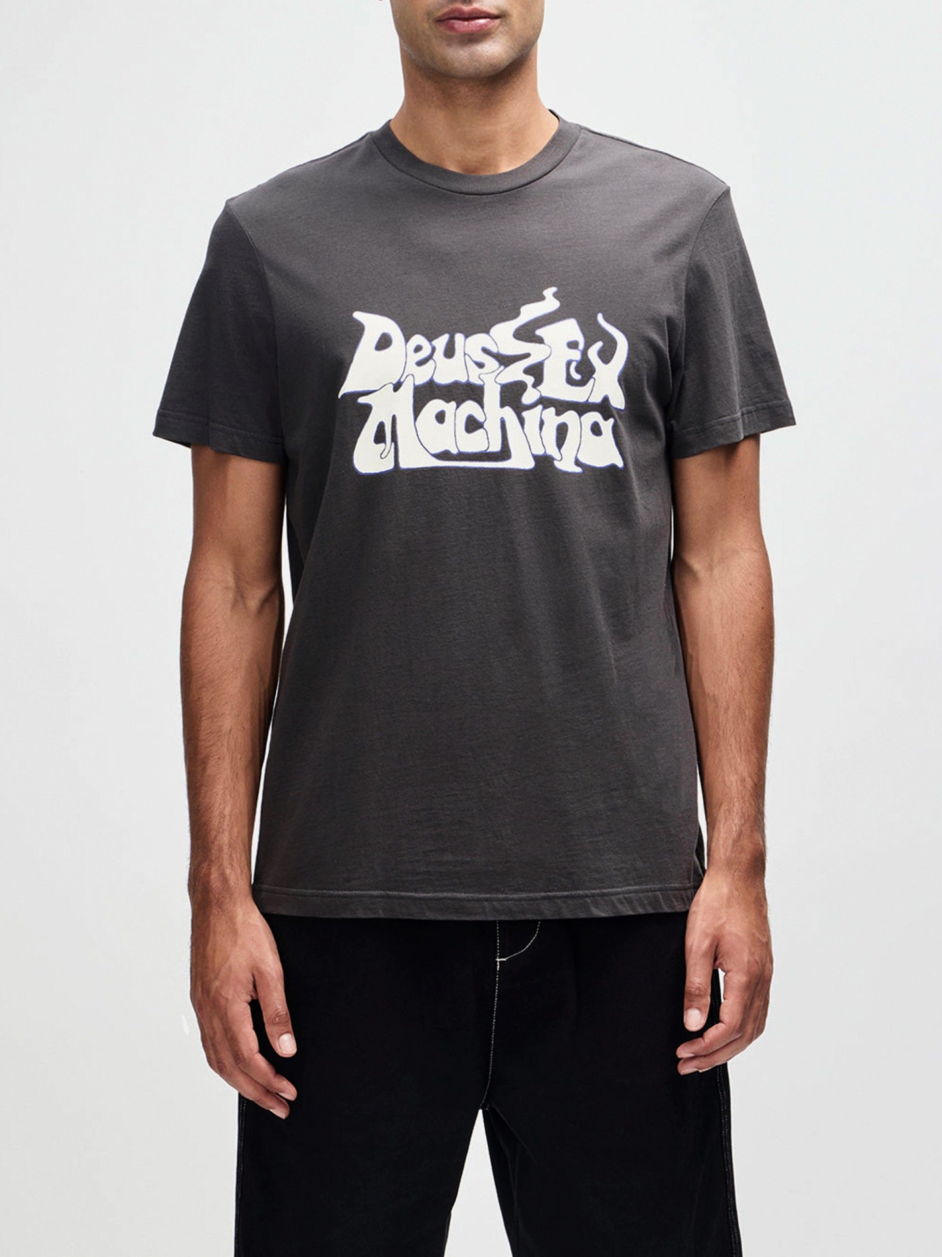 T-shirt Deus Ex Machina Smokeshow Cinzenta