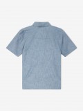Camisa Deus Ex Machina Forecourt Chambray Azul