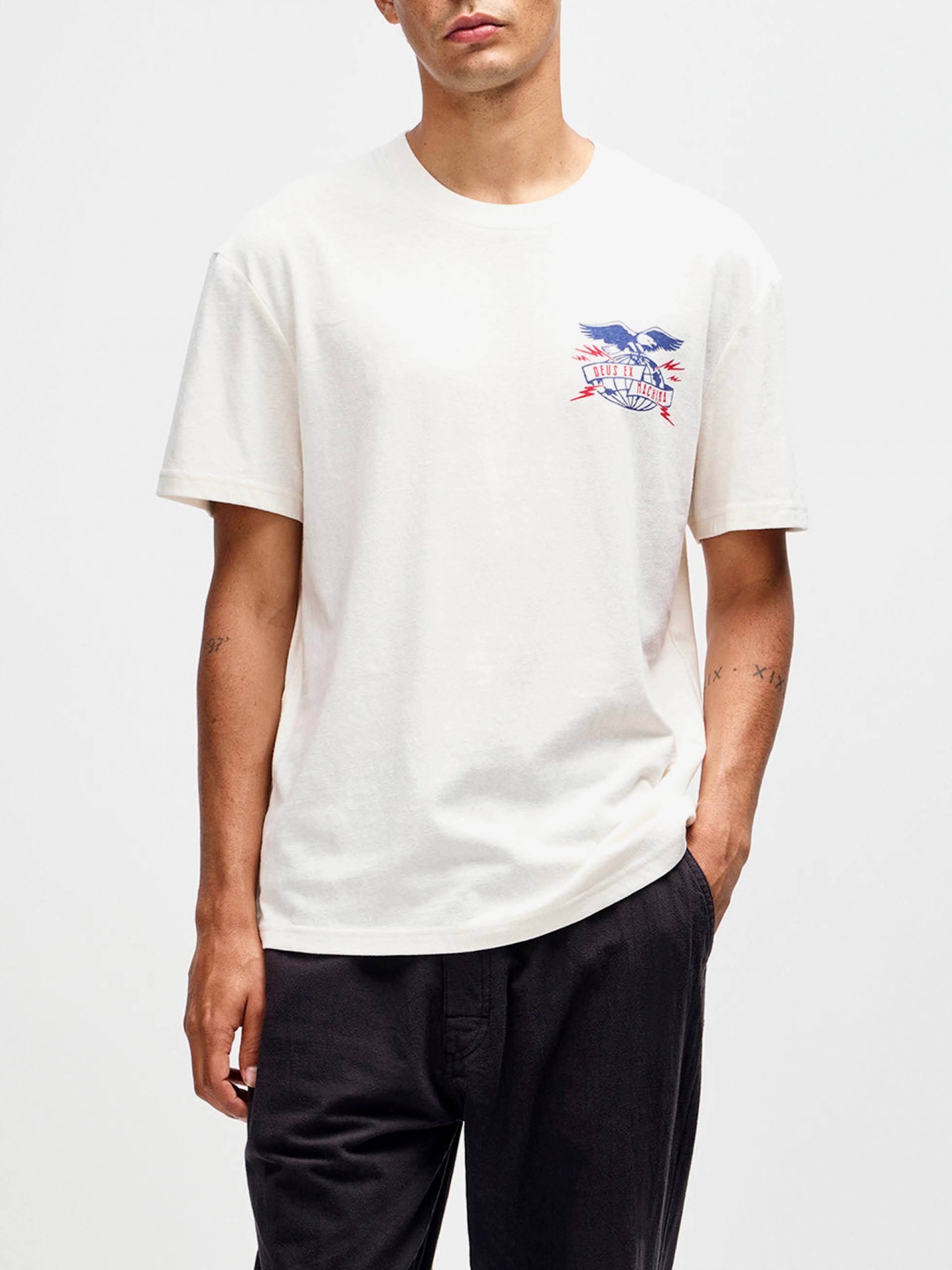 T-shirt Deus Ex Machina Claw-Some Whizz Bege
