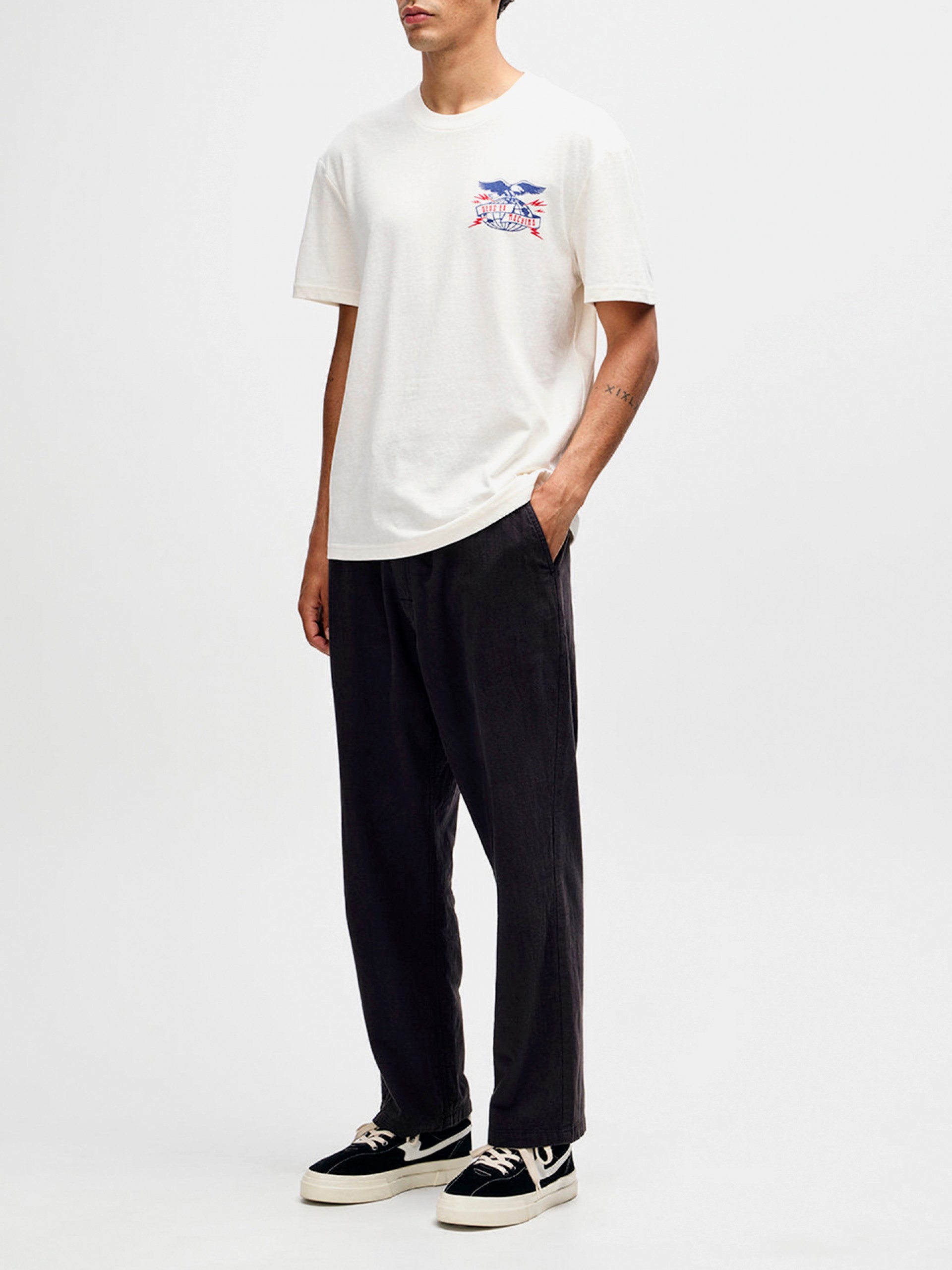 T-shirt Deus Ex Machina Claw-Some Whizz Bege