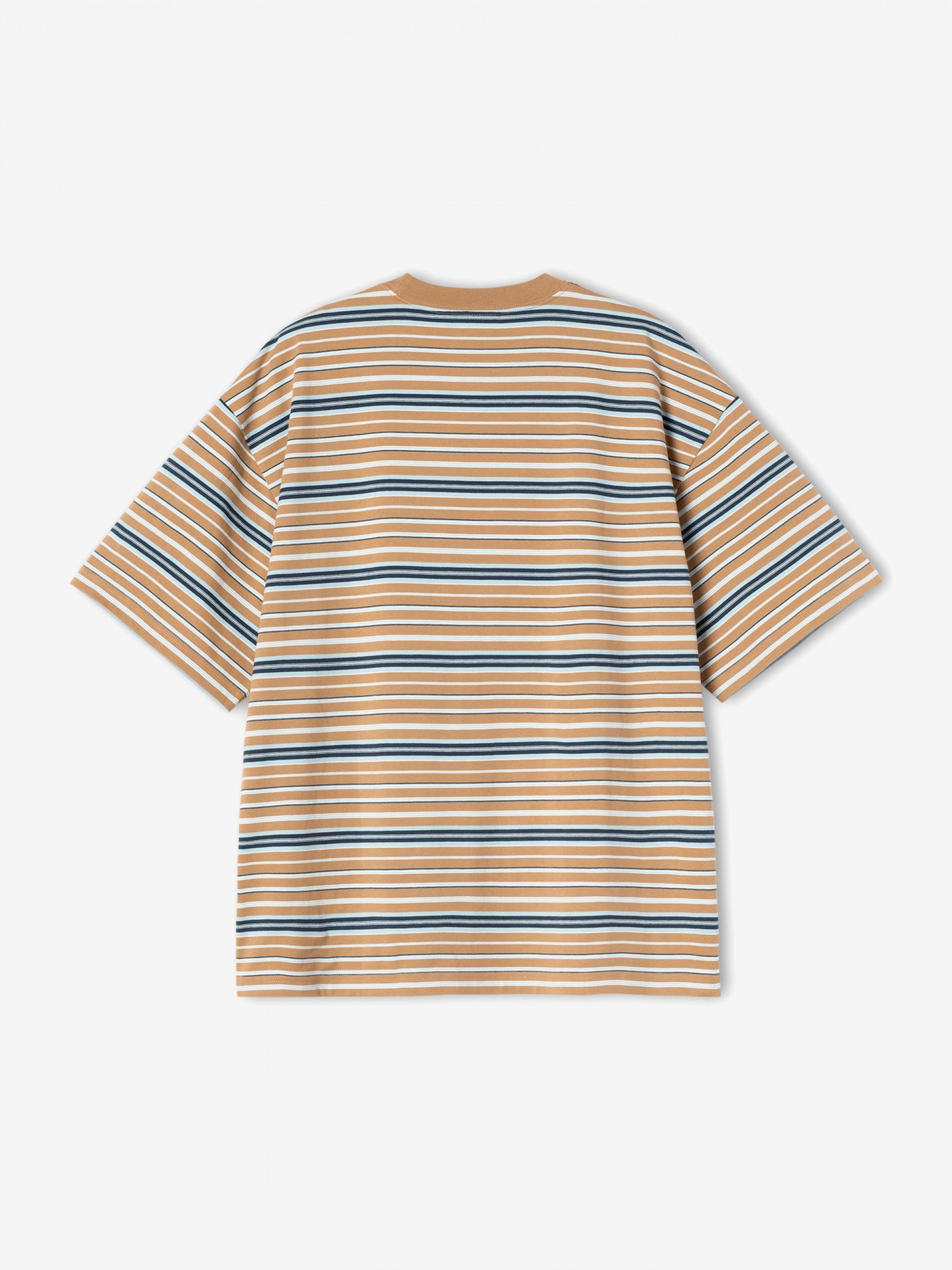 Carhartt WIP Zane Camel Striped T-shirt