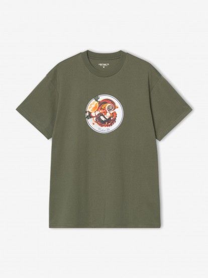 Camiseta Carhartt WIP Octopus Verde