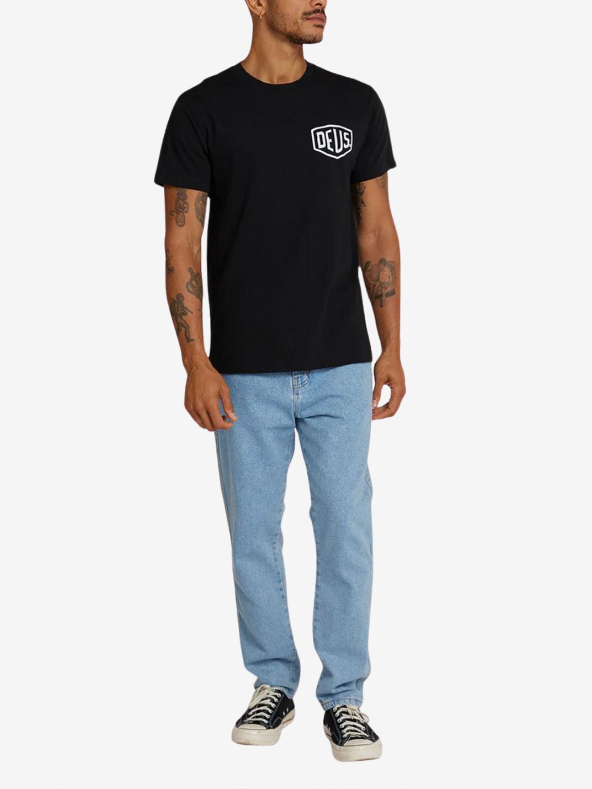 Deus Ex Machina Biarritz Address Black T-shirt