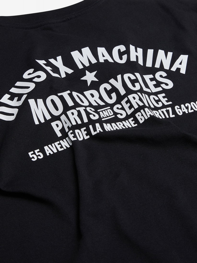 Camiseta Deus Ex Machina Biarritz Address Negra