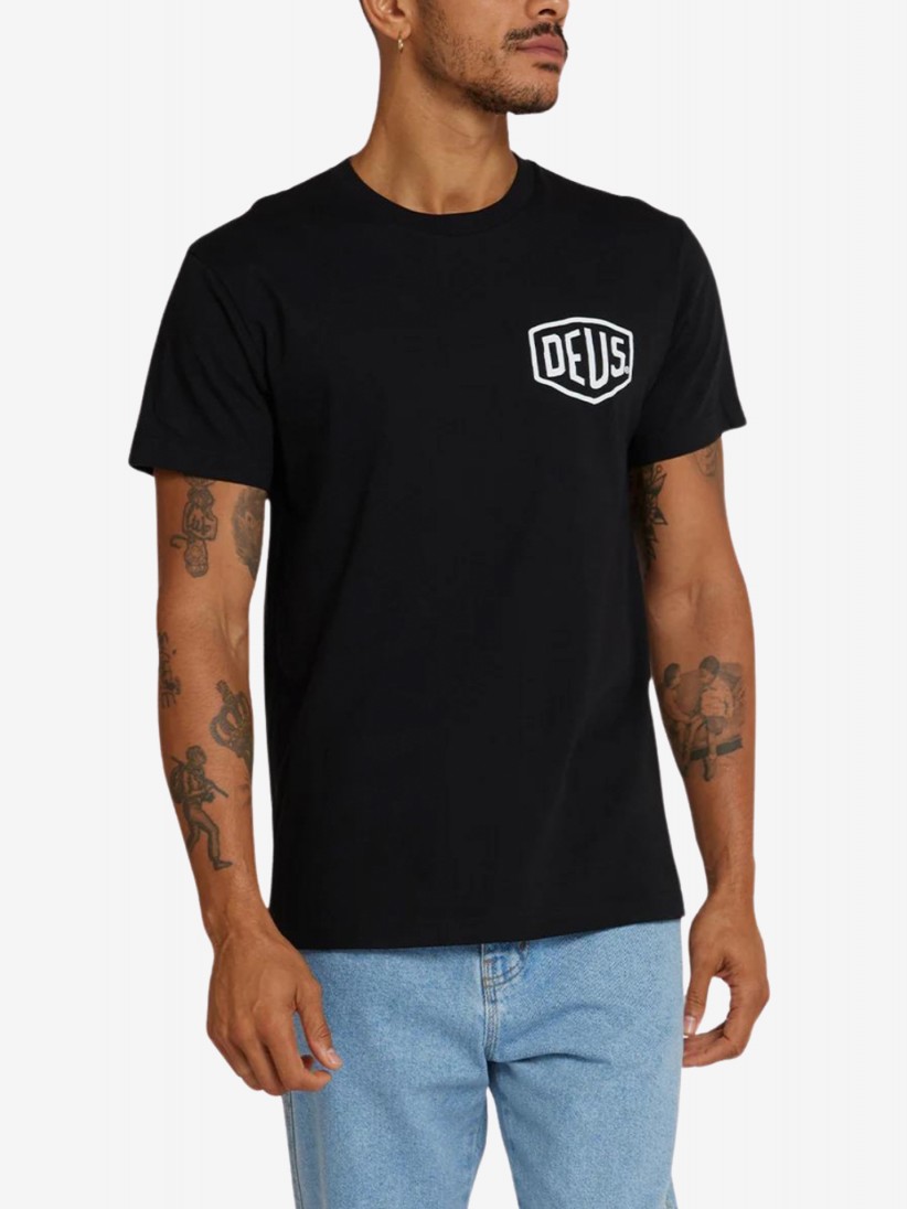 Camiseta Deus Ex Machina Biarritz Address Negra
