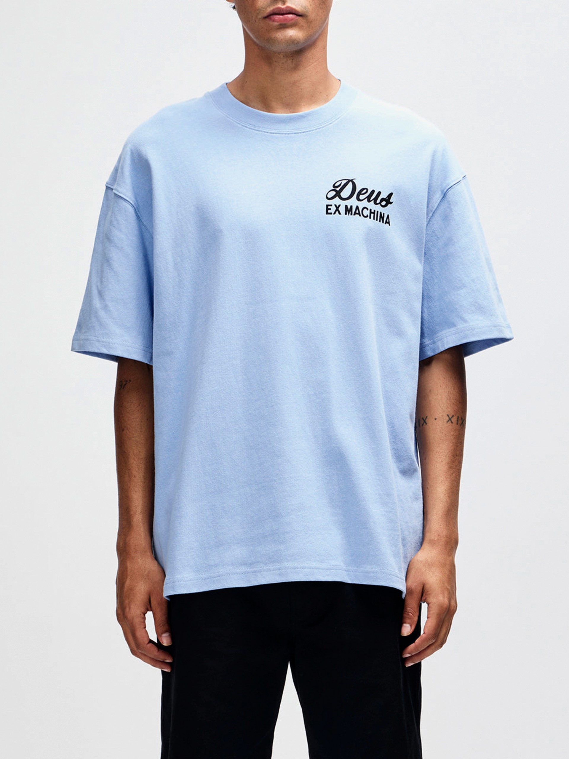 Deus Ex Machina Harajuku Sign Tee Blue T-shirt