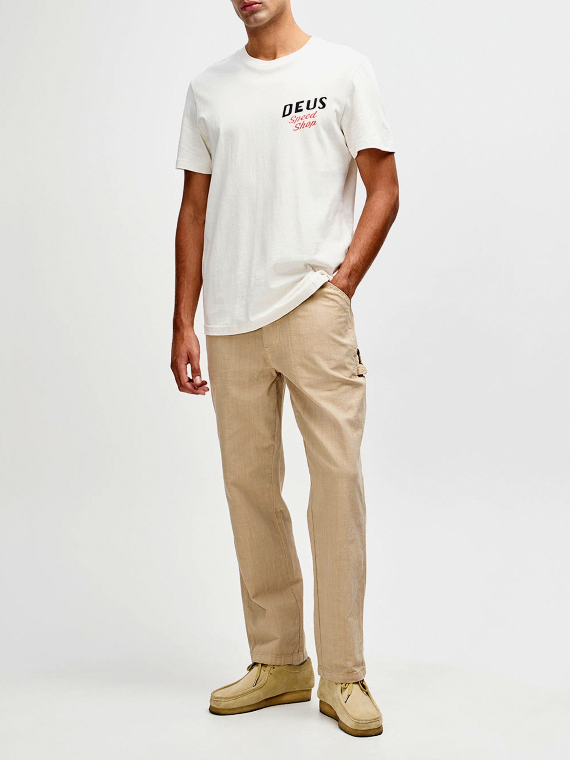 Camiseta Deus Ex Machina Dogleg Beige