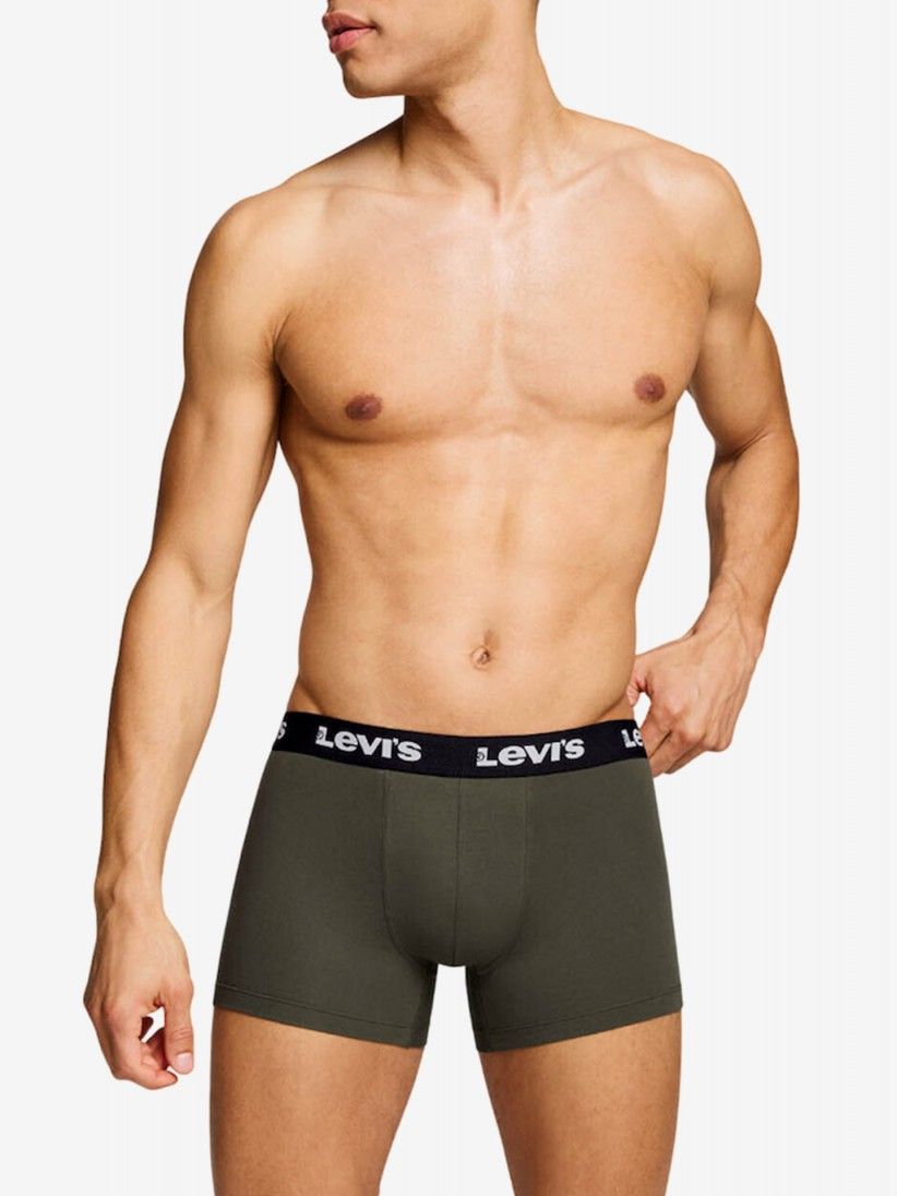 Boxers Levis Basic Boxer Brief Verdes