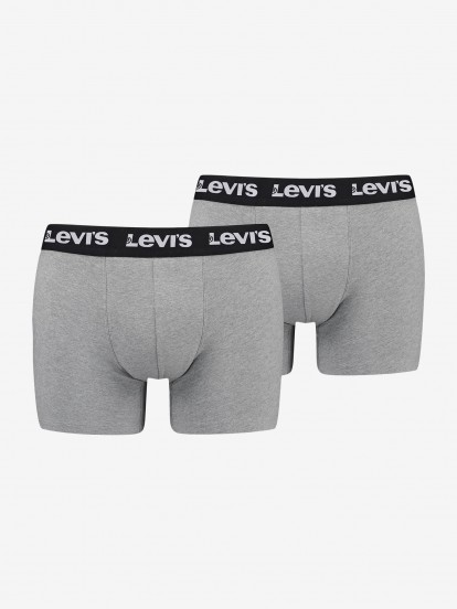 Boxers Levis Basic Boxer Brief Cinzentos