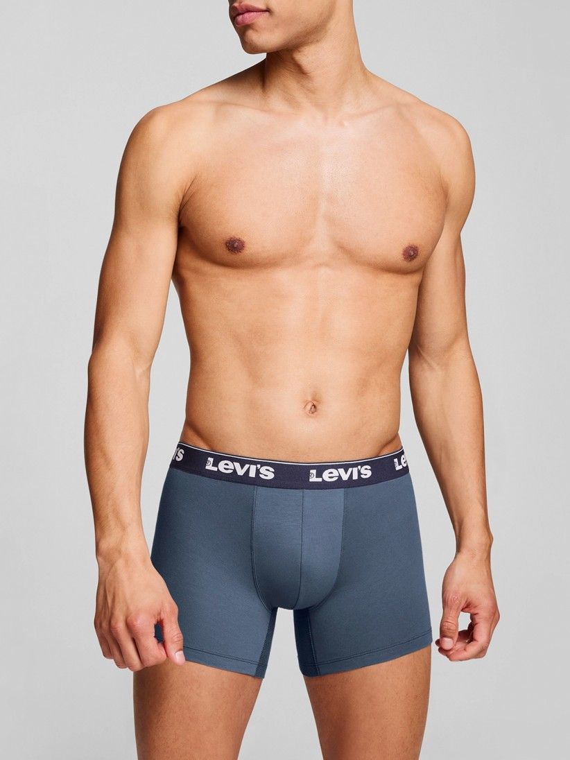 Boxers Levis Basic Boxer Brief Azuis