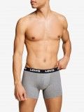 Boxers Levis Basic Boxer Brief Cinzentos e Pretos