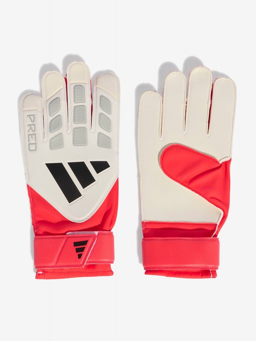 Adidas Predator White and Red Training Goalkeeper Gloves