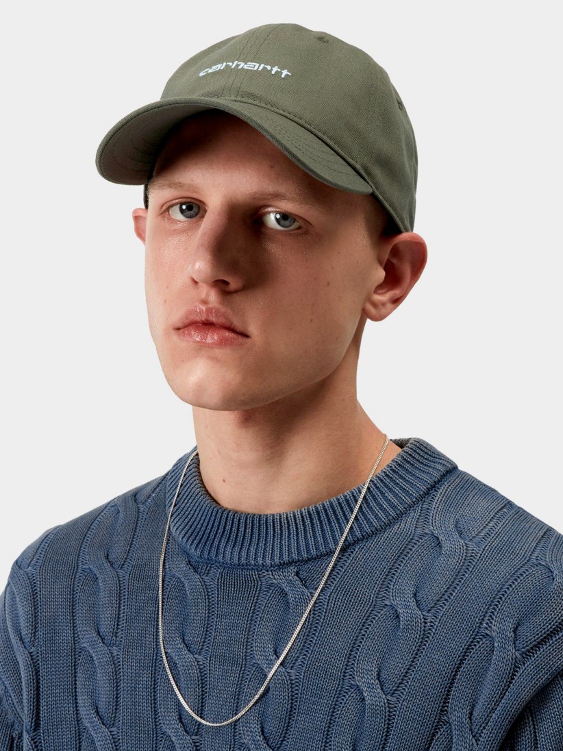 Carhartt WIP Canvas Script Green Cap