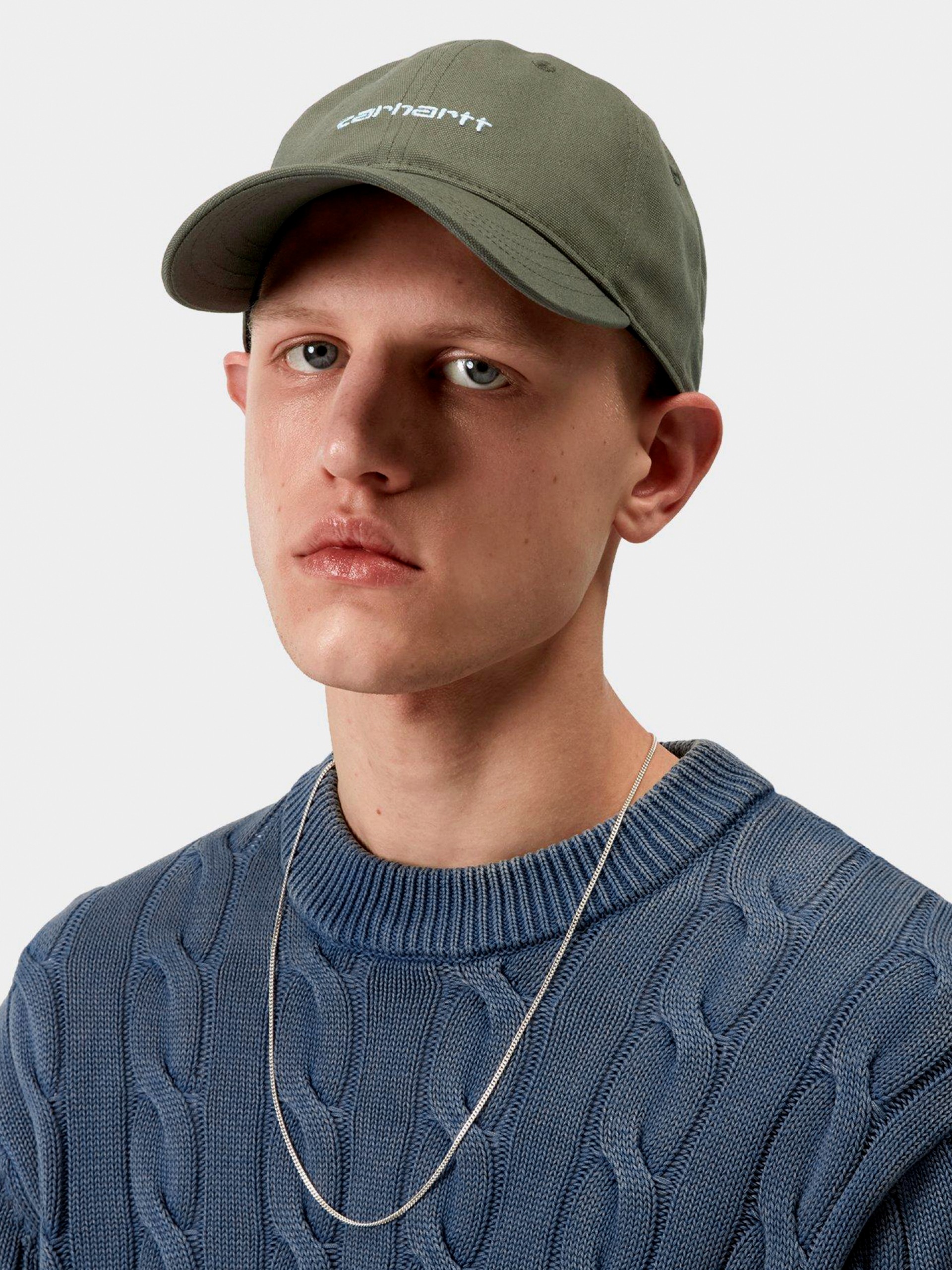 Gorra Carhartt WIP Canvas Script Verde