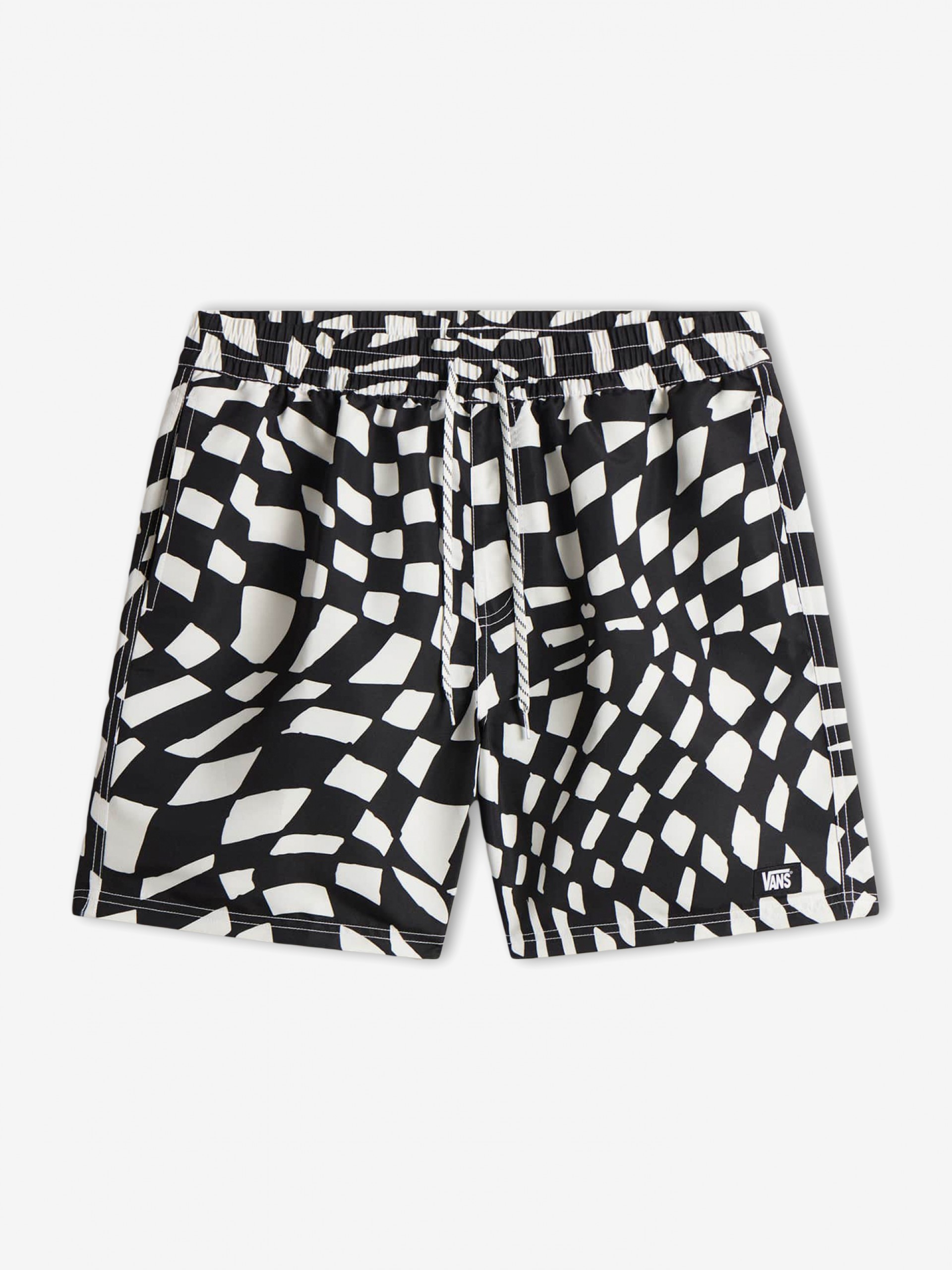 Calções de Banho Vans Primary II Elastic Printed Pretos e Brancos