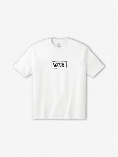 T-shirt Vans On Canvas Kids Branca