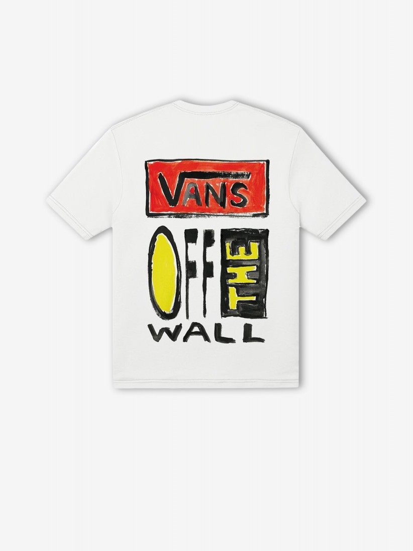 T-shirt Vans On Canvas Kids Branca