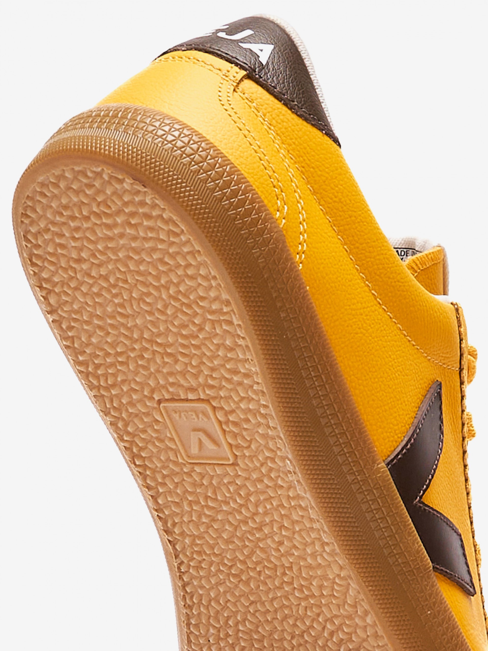 VEJA Volley Yellow and Brown Sneakers