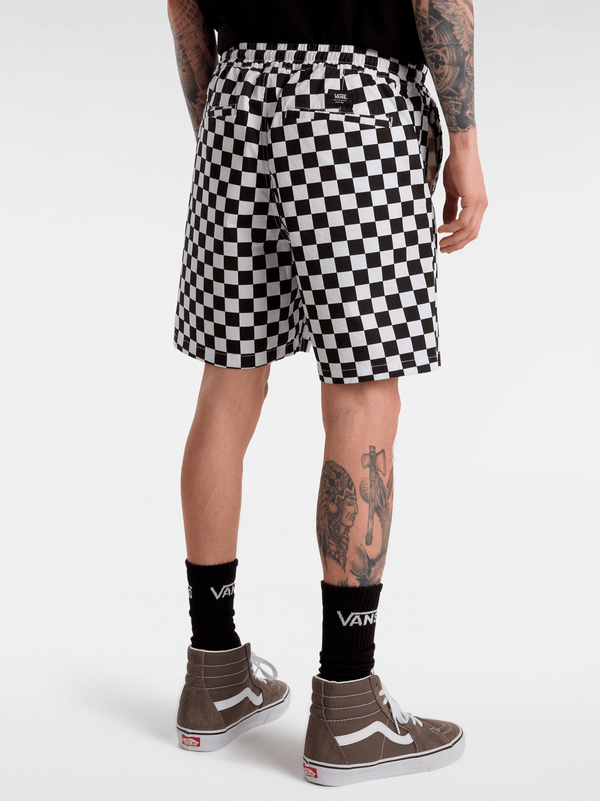 Pantalones Cortos Vans Range Relaxed Elastic Estampado de Cuadros