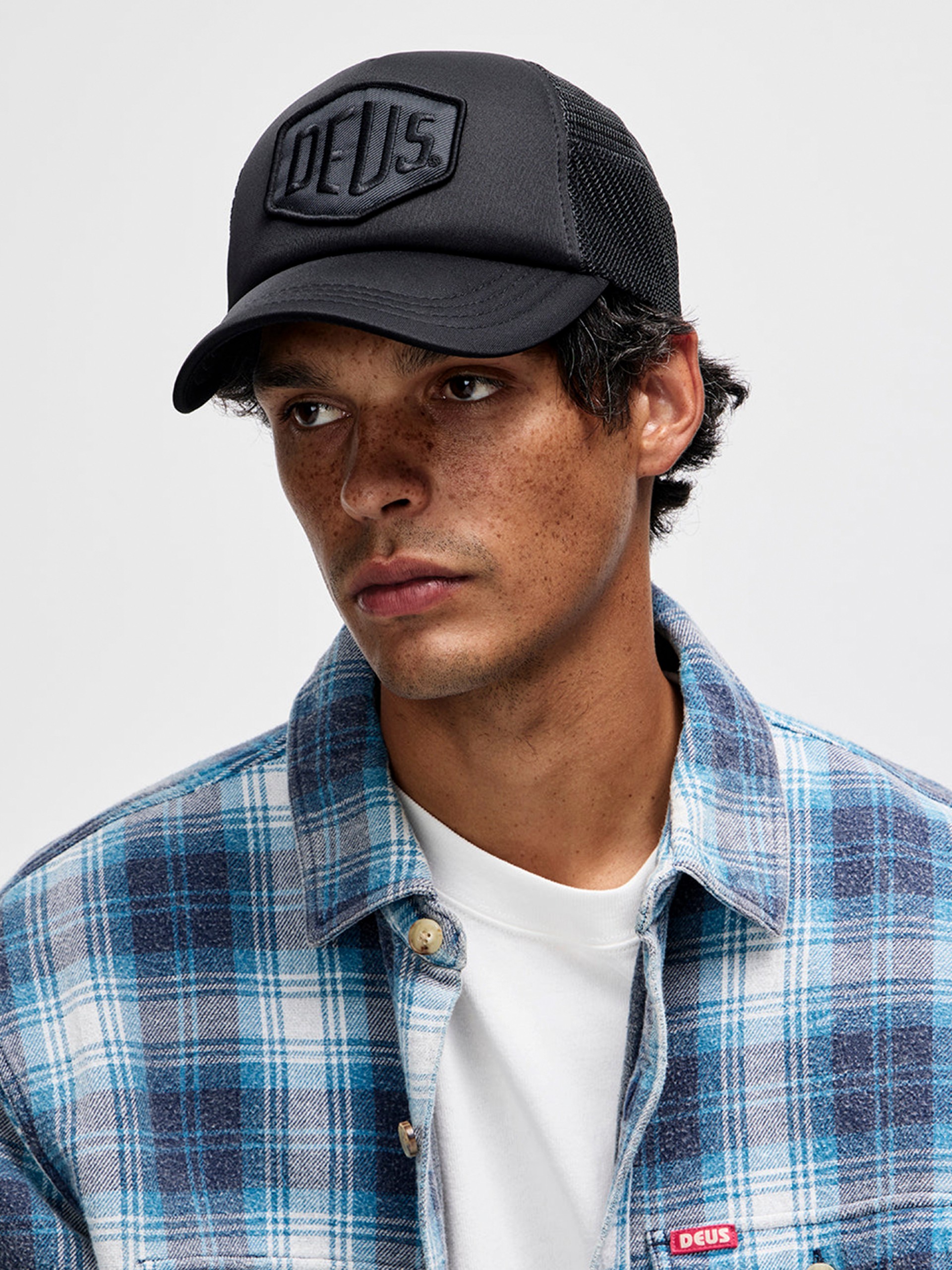 Deus Ex Machina Baylands Trucker Black Cap