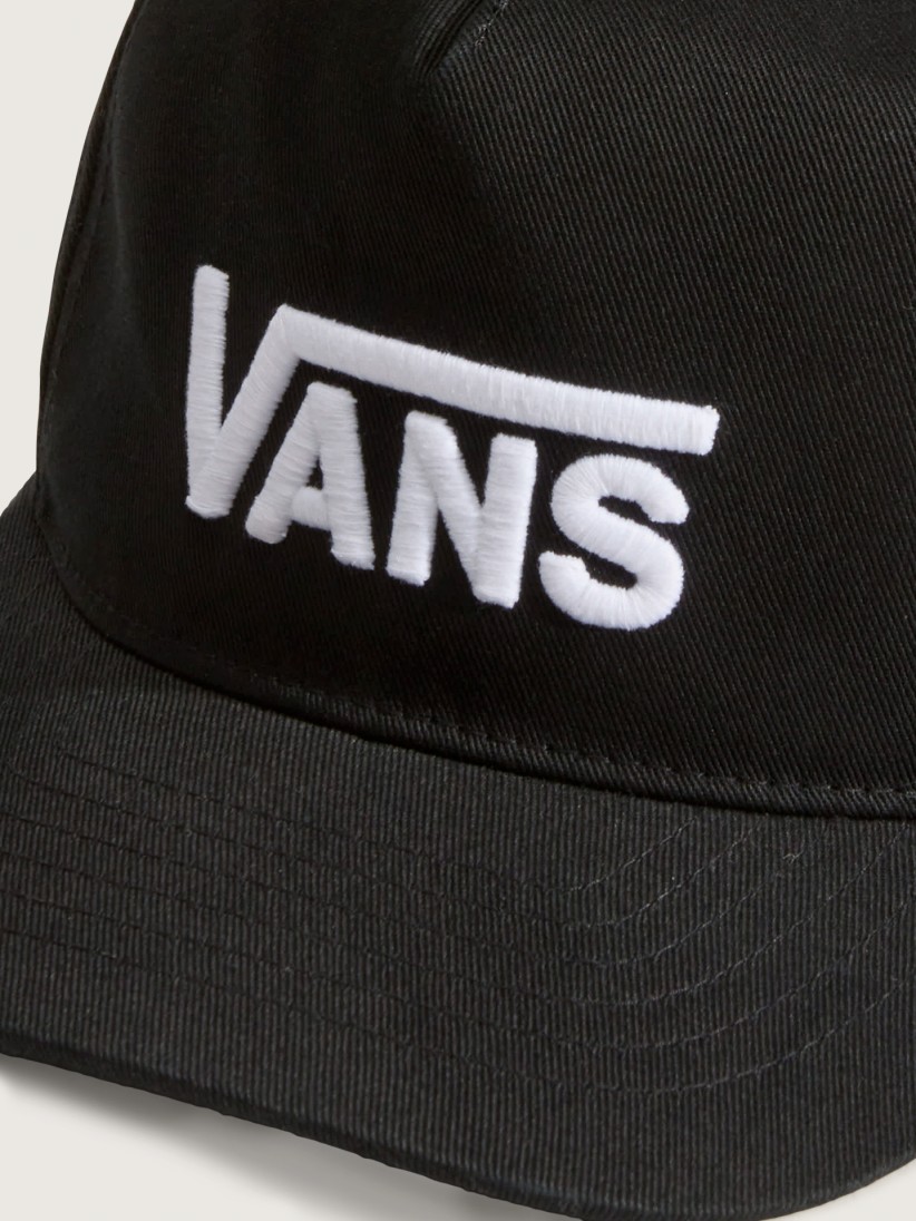 Bon� Vans Drop V Logo Snapback Kids Preto