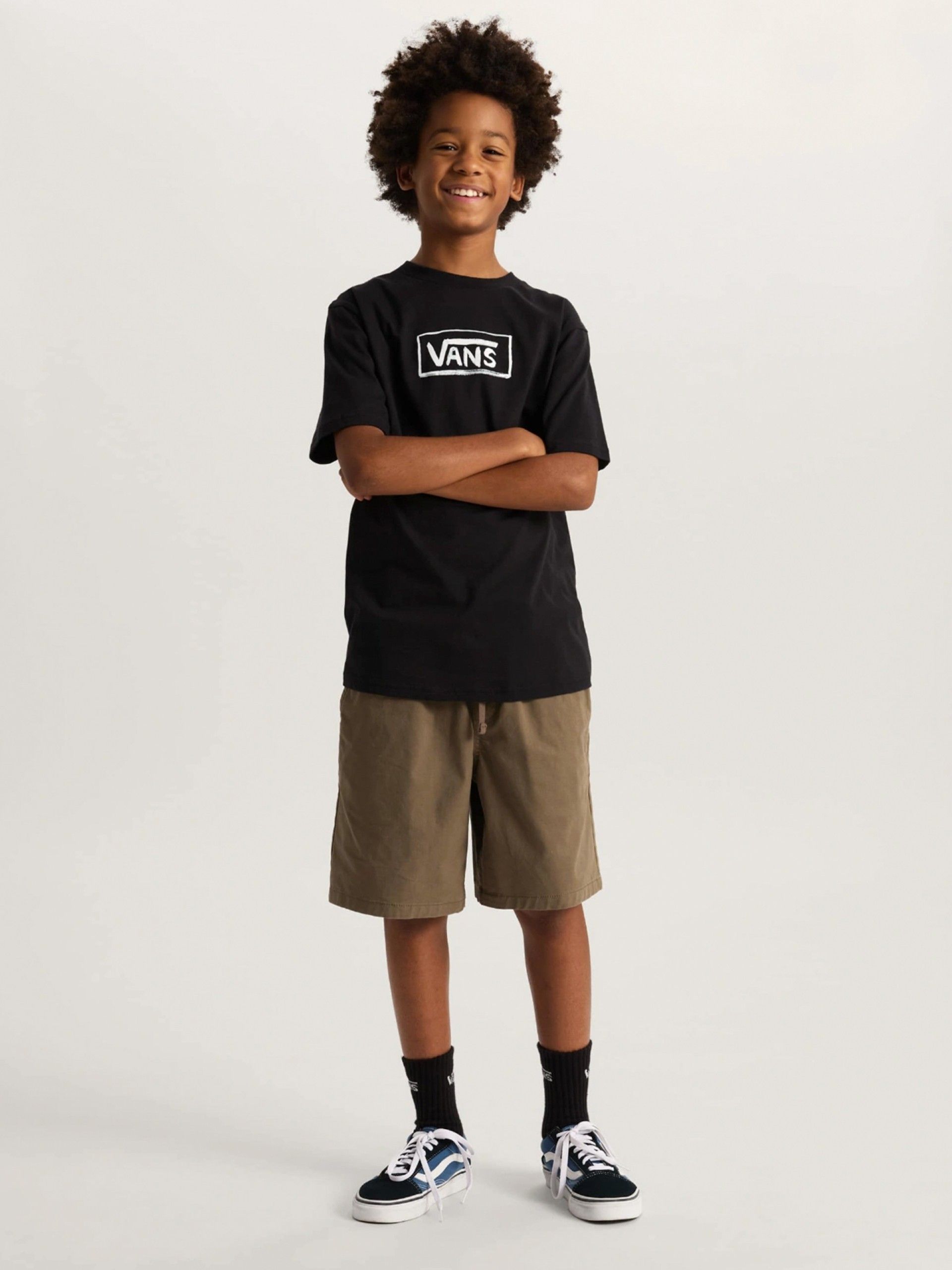 Vans On Canvas Kids Black T-shirt