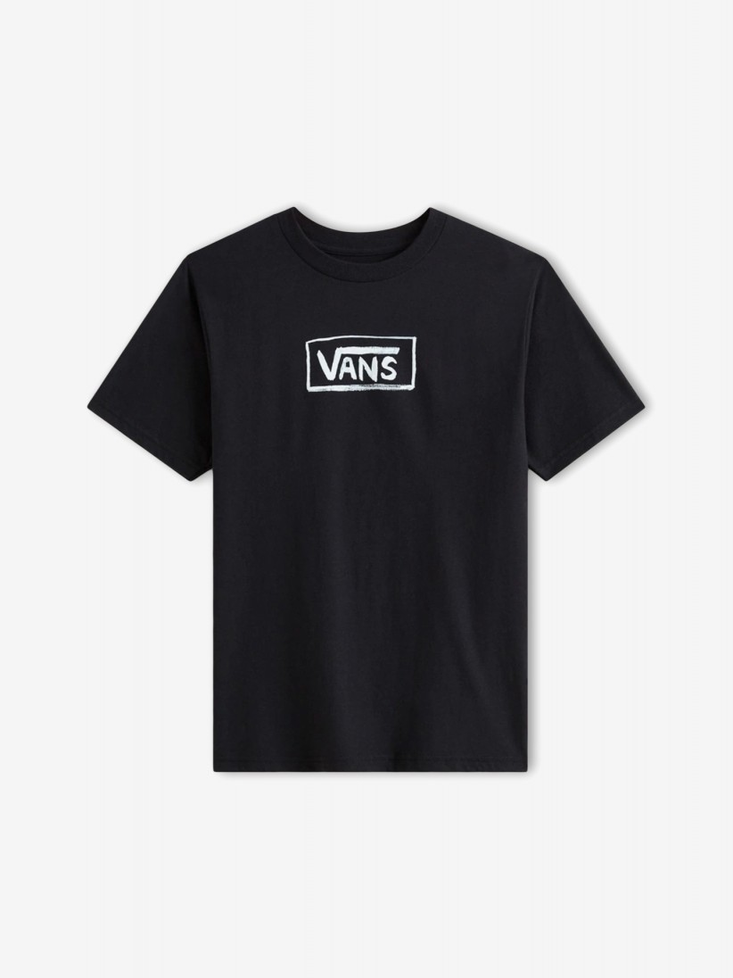 T-shirt Vans On Canvas Kids Preta