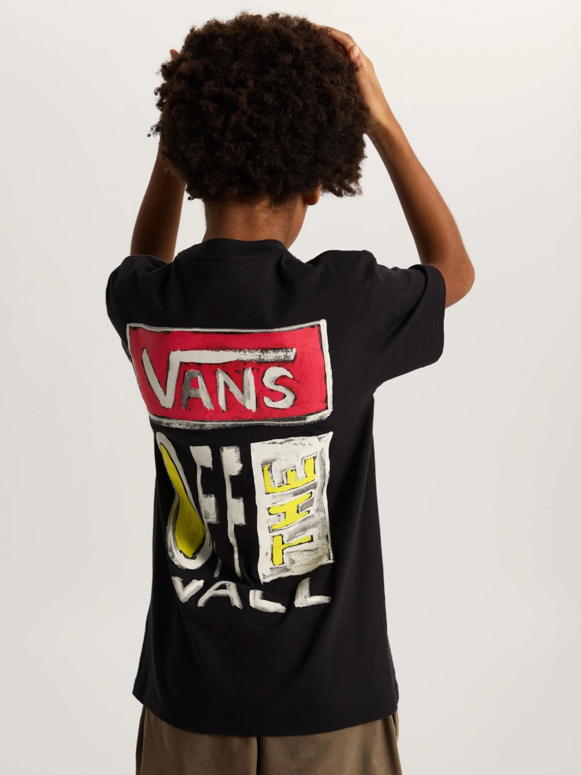 Vans On Canvas Kids Black T-shirt