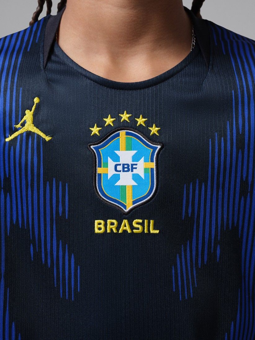 Camisola Nike Brasil Stadium Jordan Dri-FIT Alternativa 2026 J�nior