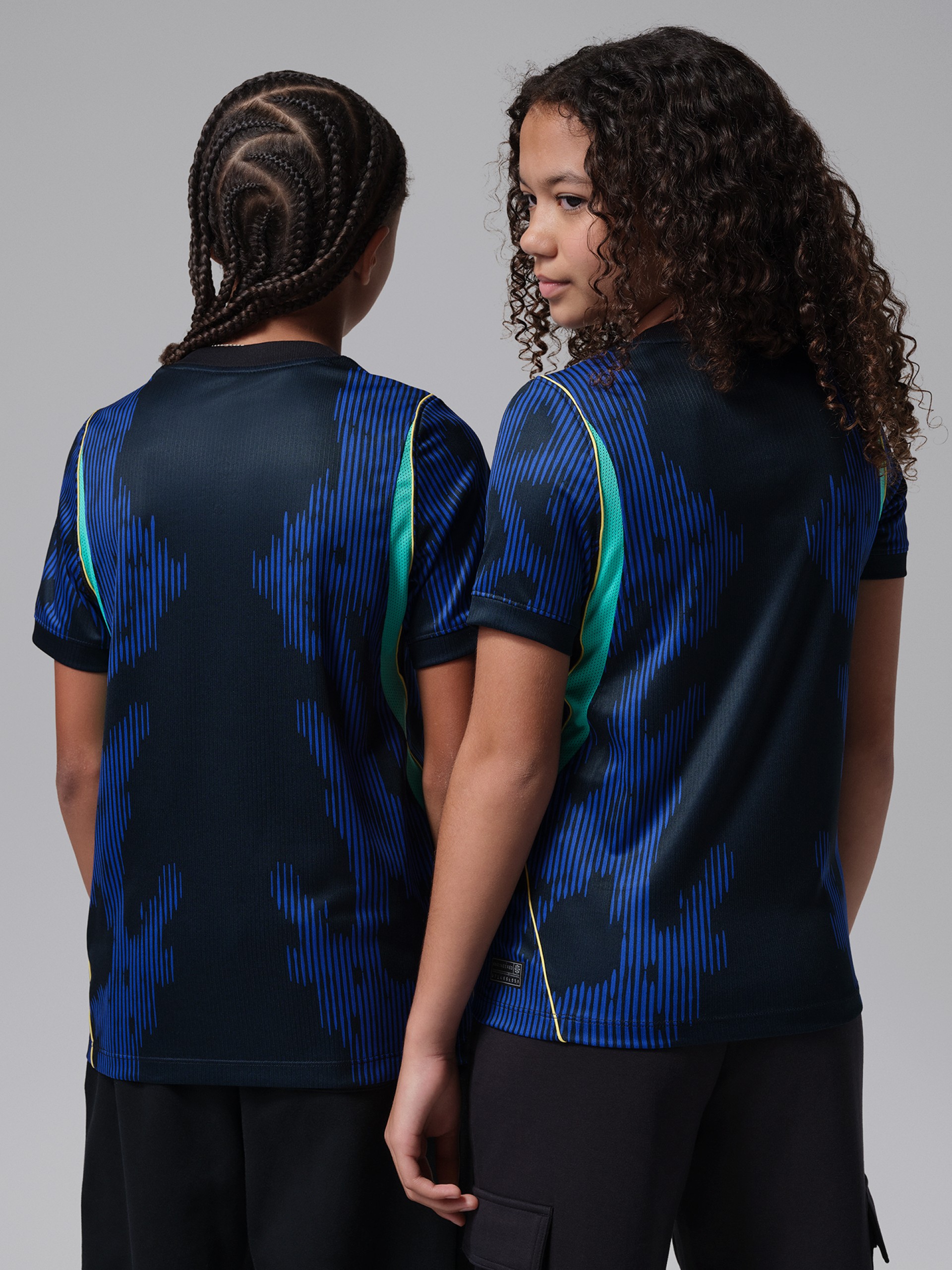 Camisola Nike Brasil Stadium Jordan Dri-FIT Alternativa 2026 Júnior