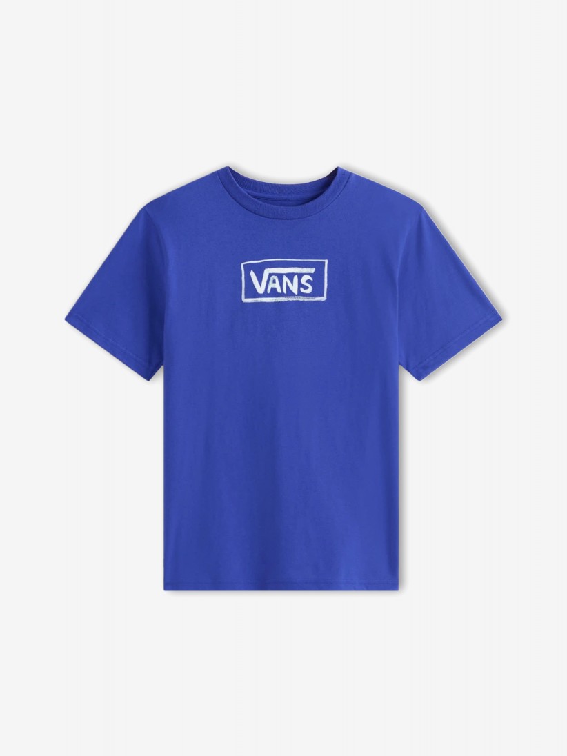 T-shirt Vans On Canvas Kids Azul