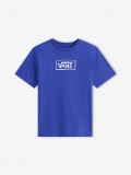 T-shirt Vans On Canvas Kids Azul